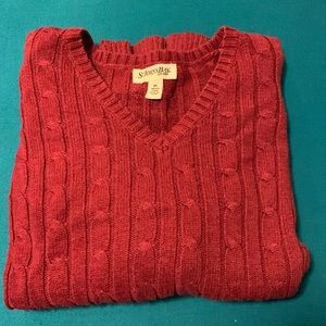 Cranberry v neck sweater